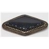 Image 2 : VINTAGE STERLING DIAMOND BROOCH WITH BLACK