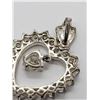 Image 5 : 3-STERLING HEART PENDANTS: (1)BLUE STONES (1)FILIG