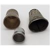 Image 2 : 3-VINTAGE STERLING THIMBLES (1)ABILONE BOTTOM
