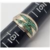 Image 4 : 3-STERLING NAVAJO RINGS-TURQUOISE STONE/INLAY
