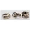 Image 1 : 3-VINTAGE STERLING SPOON RINGS