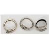 Image 2 : 3-VINTAGE STERLING SPOON RINGS