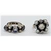 Image 1 : 2-NICKY BUTLER STERLING MOONSTONE AMETHYST RINGS