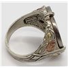 Image 4 : 925/12K MENS RING WITH BUFFALO NICKEL CENTER