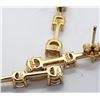 Image 4 : SET! GOLD TONED STERLING PENDANT AND PIERCED