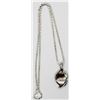 Image 1 : 18 INCH FAS STERLING BOX CHAIN NECKLACE WITH BLE