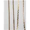 Image 2 : 2-GOLD TONED STERLING NECKLACES (1)ROPE DESIGN