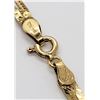 Image 5 : 2-GOLD TONED STERLING NECKLACES (1)ROPE DESIGN
