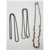 Image 1 : 3-STERLING BOX CHAIN STYLE NECKLACES