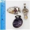 Image 3 : 3-VITNAGE STERLING PENDANTS: (1)MARKED BRYAN