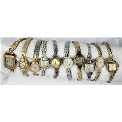 10-LADIES VINTAGE WRIST WATCHES