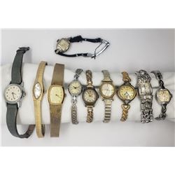 10-LADIES VINTAGE WRIST WATCHES