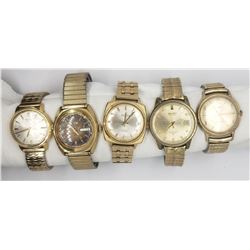 5-MENS VINTAGE WRIST WATCHES