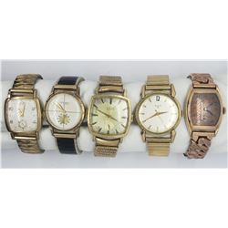 5-MENS VINTAGE WRIST WATCHES