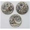 Image 2 : 3-POCKET WATCH MOVEMENTS FOR PARTS