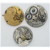 Image 2 : 3-POCKET WATCH MOVEMENTS FOR PARTS