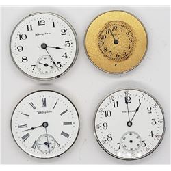 4-POCKET WATCH MOVEMENTS FOR PARTS