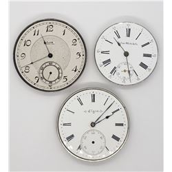 3-POCKET WATCH MOVEMENTS FOR PARTS