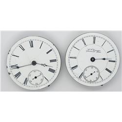 2-POCKET WATCH MOVEMENTS FOR PARTS