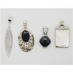4-STERLING PENDANTS-ALL DIFF STYLES