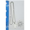 Image 4 : ITALY STERLING CHAIN W/ (2)PENDANTES
