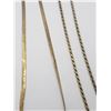 Image 4 : 3-GOLD TONED STERLING NECKLACE/CHAINS