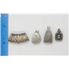 Image 3 : 4-STERLING PENDANTS WITH METALLIC/SPARKLY