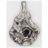 Image 1 : HANDMADE STERLING PENDANT WITH SAPPHIRE
