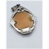 Image 4 : STERLING CAMEO LOT: (1)BROOCH (1)PENDANT