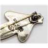 Image 4 : 4-STERLING PIN/BROOCHES: (1)LEAF (1)BUFFTERFLY