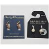 Image 1 : 2-NEW! PAIRS OF PIERCED STERLING ERRINGS: