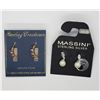 Image 2 : 2-NEW! PAIRS OF PIERCED STERLING ERRINGS: