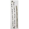 Image 1 : 18 INCHER 925 NECKLACE WITH RED LUCITE BEAD