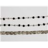 Image 2 : 18 INCHER 925 NECKLACE WITH RED LUCITE BEAD