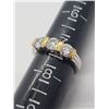 Image 4 : 5-STERLING BLING RINGS WITH GREEN AND CLEAR