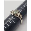 Image 5 : 5-STERLING BLING RINGS WITH GREEN AND CLEAR