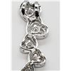 Image 6 : 20 INCH ITALY 925 SPARKLY CHAIN WITH (3)PENDANTS