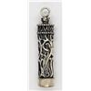 Image 1 : VINTAGE STERLING CYLINDER PENDANT WITH