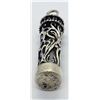 Image 3 : VINTAGE STERLING CYLINDER PENDANT WITH
