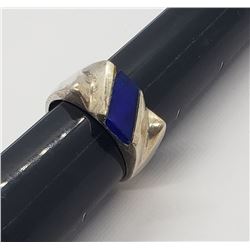 MEXICO STERLING SZ 10 MEN'S RING WITH BLUE