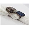 Image 2 : 2-STERLING RINGS WITH POLISHED NATURAL STONE