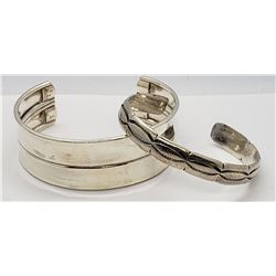 2-STERLING CUFF BRACELETS (1)THICK!!!
