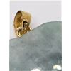 Image 4 : 925 GOLD TONED CARVED JADE ELEPHANT ORIENTAL