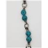 Image 2 : 8 INCH STERLING CARVED TURQUOISE BRACELET