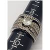 Image 3 : SIZE 9 STERLING WEDDING BAND SET