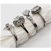 Image 2 : 4-STERLING BLING RINGS WITH CLEAR STONES~~