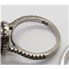 Image 9 : 4-STERLING BLING RINGS WITH CLEAR STONES~~