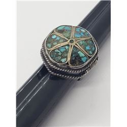 VINTAGE NATIVE AMERICAN POISION RING WITH