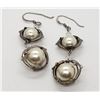 Image 2 : STERLING DOLPHIN DANGLY PIERCED EARRINGS