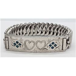 925 ID BRACELET WITH STRETCHY BAND